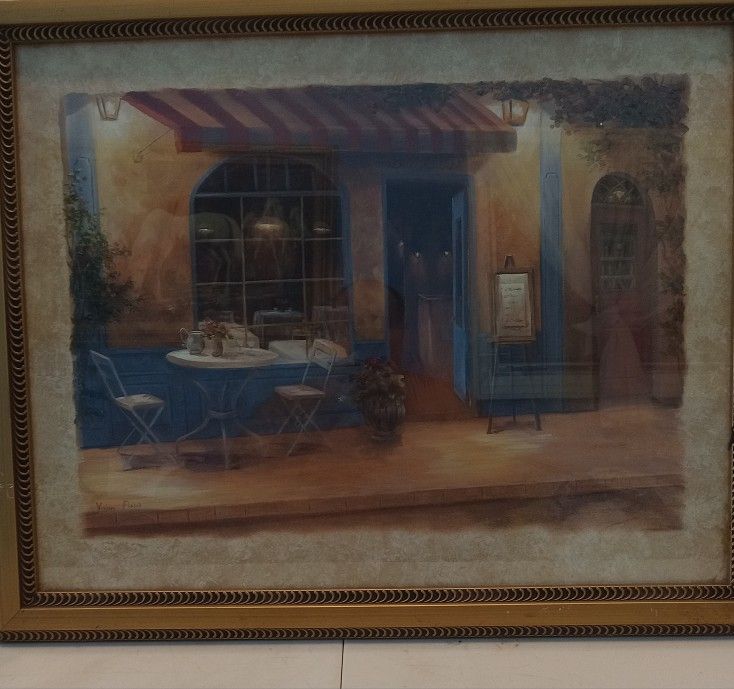 FRAMED ART PRINT BISTRO