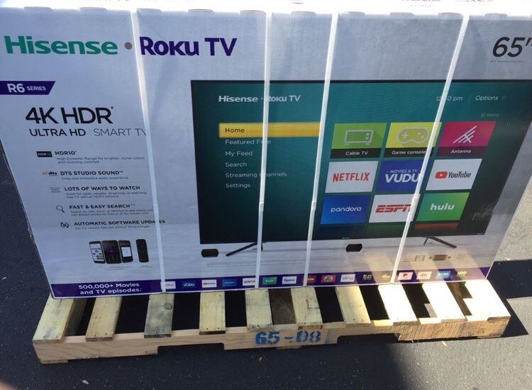 65” inch Hisense Smart Roku UHDTV 4K