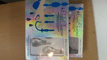 NEW IN BOX (2) Magnetic “Crystal” Light Charms