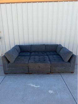 Free Delivery! Thomasville Grey Modular Sectional Couch with Storage