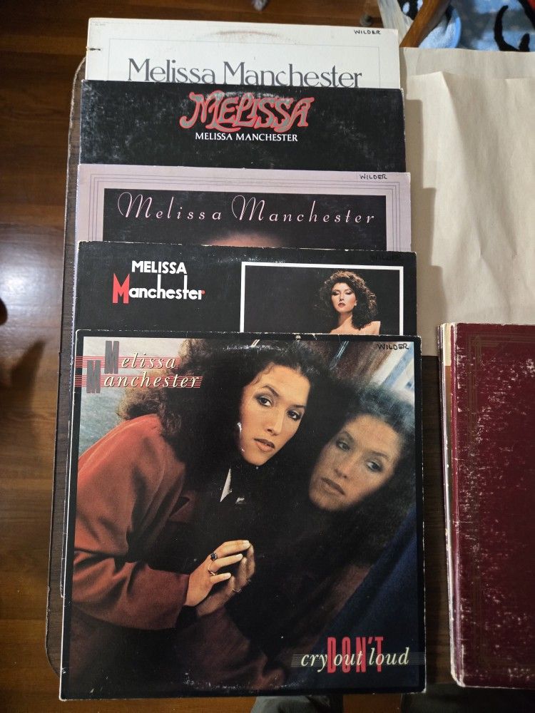 Lot Of 5 VINTAGE Melissa Manchester Vinyl RECORDS