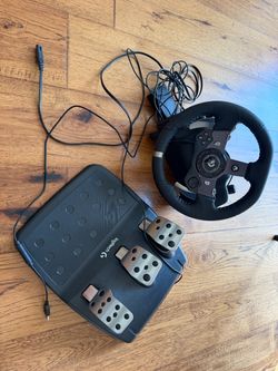 Logitech G920 Driving Force Racing Wheel & Pedals – $150