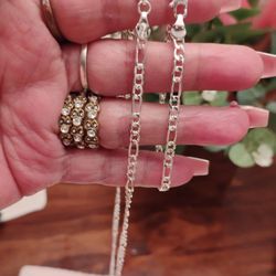 Cadena Con Pulsera Silver 925