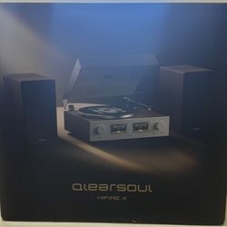 Hifire X Vinyl Record Player, Audiophile Hifi Turntables System with 100W Bookshelf Speakers