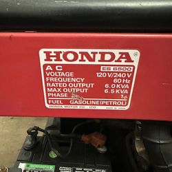HONDA ES6500 Generator