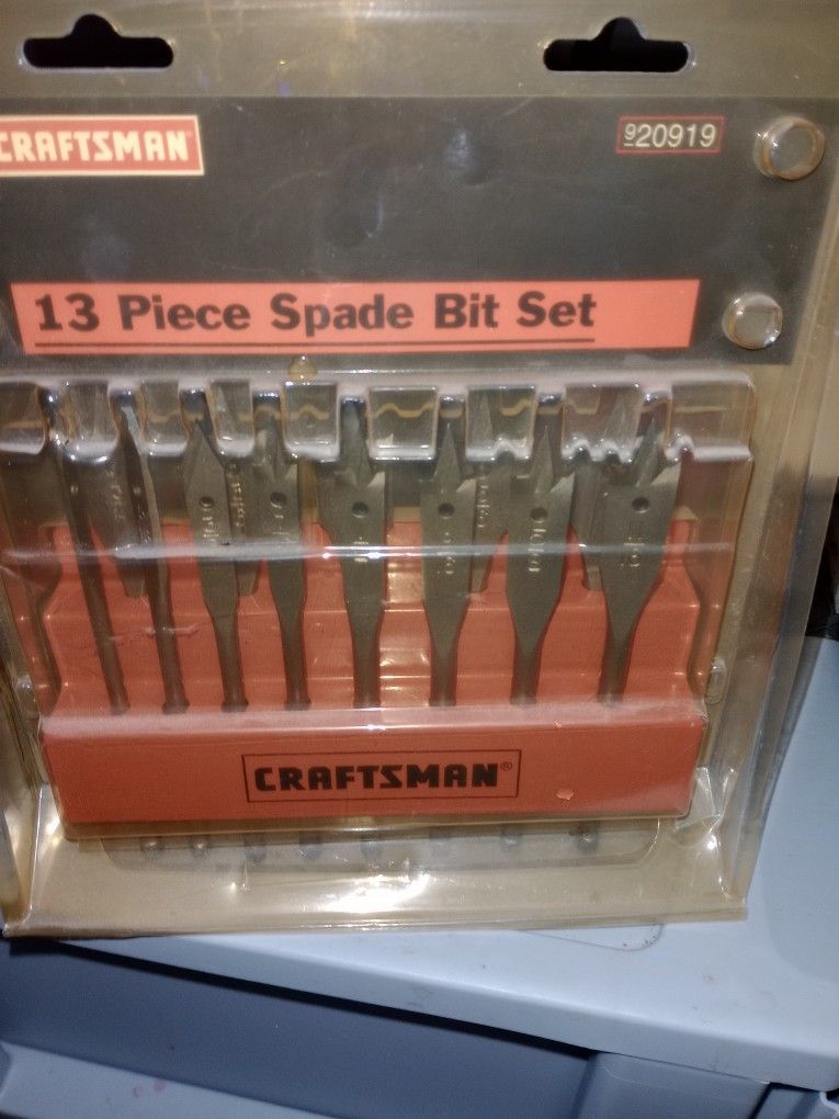 CRAFTSMAN 13 PIECE SPADE DRILL BIT SET NEW 920919 for Sale in Medford Lakes NJ OfferUp