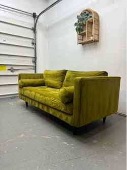 • JOYBIRD VELVET SOFA•