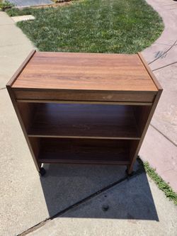 Rolling side table