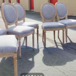 New French country dining chairs (2)
