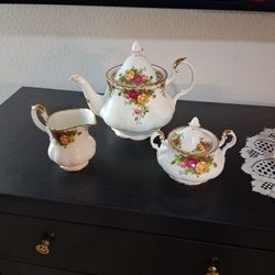Royal Albert 3 Piece Bone China Set $160