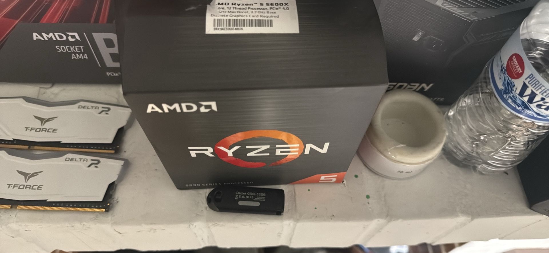 Combo Kit(Ryzen 5 5600x+motherboard Msi B550m Gen 3+Ram Tforce Rgb(8x2gb 3200mhz)