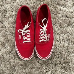 Red And White Vans Men’s Size 11.5