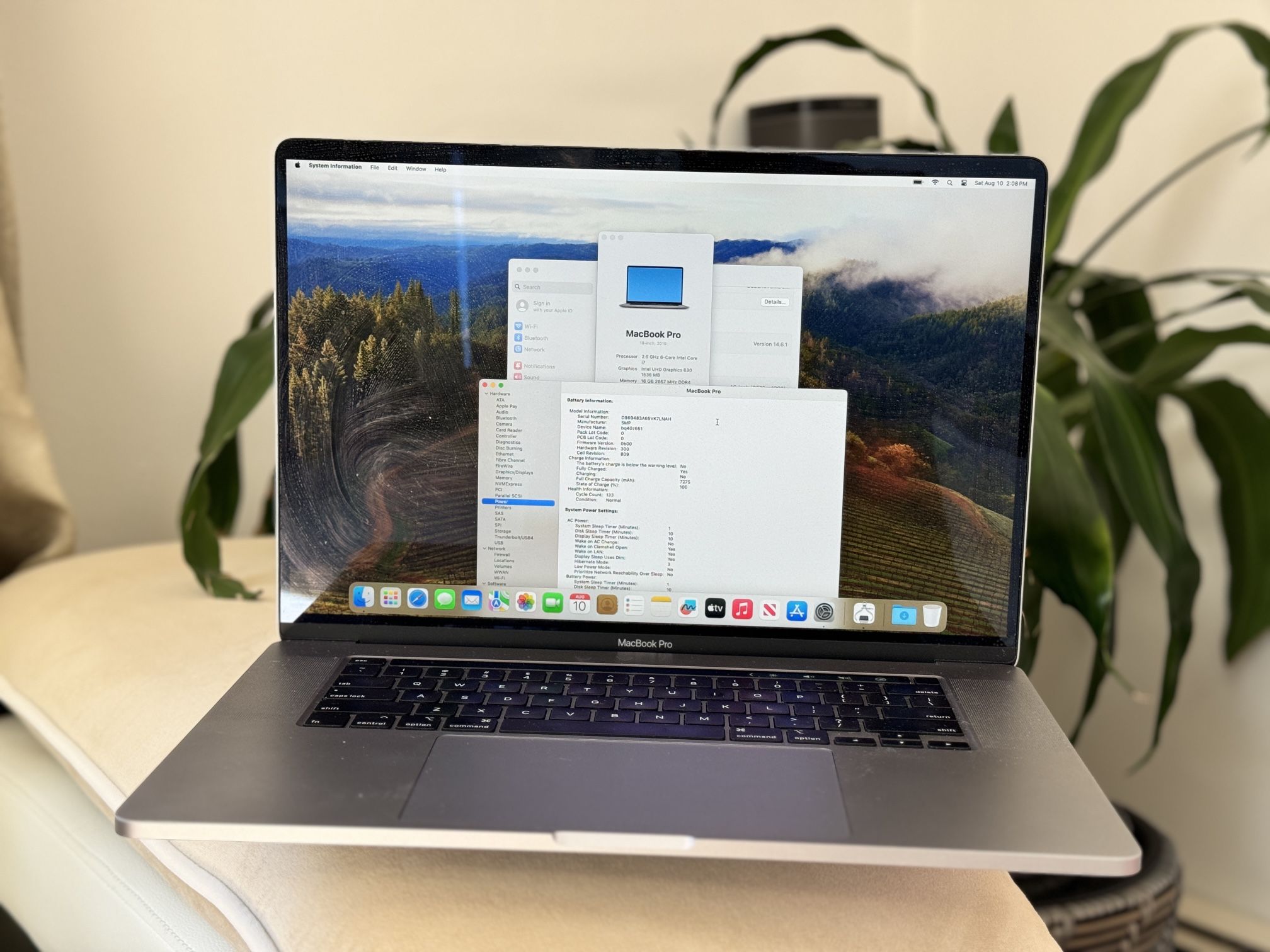 MacBook Pro 16” i7, 16GB Ram, 512 GB Late 2019