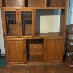 Inrertaiment  Center Solid Oak