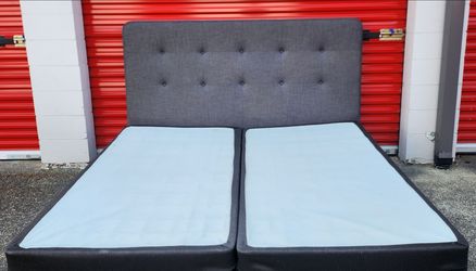 King size Bed Frame with split Box Springs