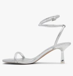 Aldo women’s dime shoes size 8 silver