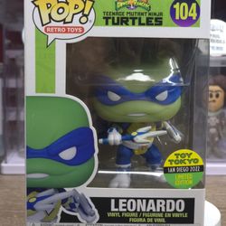 104 Leonardo (Teenage Mutant Ninja Turtles) 2022 Toy Tokyo LE Retro Toys Funko Pop