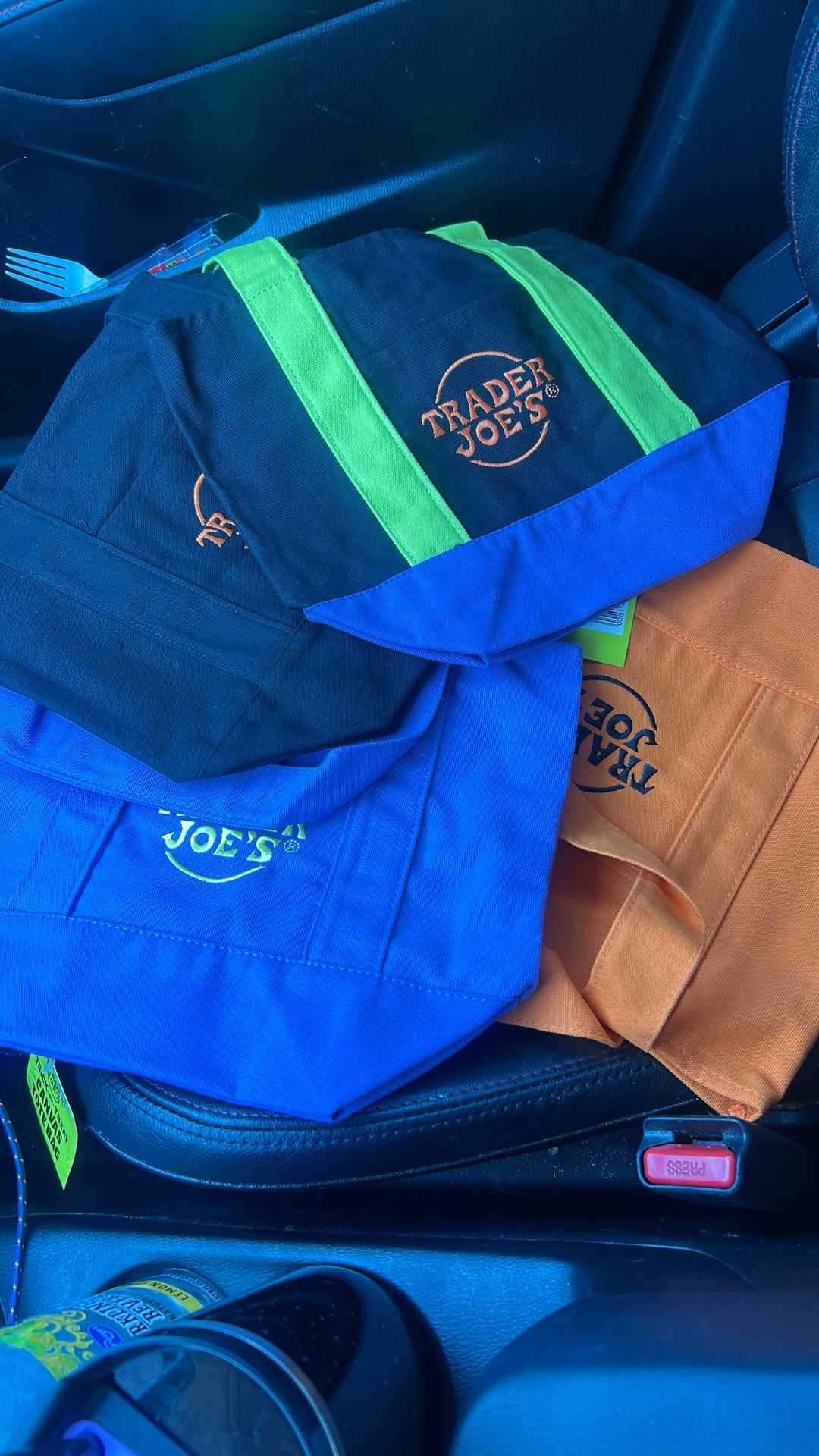 trader joe halloween trick or treat canvas bags