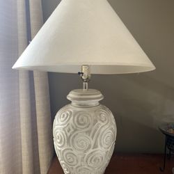 Vintage Table Lamp With empire Shade 