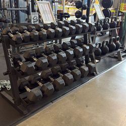 Dumbbells - Olympic Weights- Bench - Bars - Rubber Flooring - Home Gym 