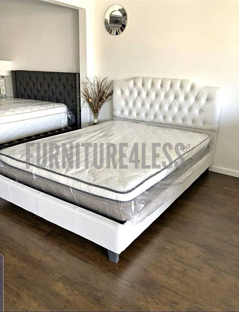 New Queen Bed Frame With Mattress