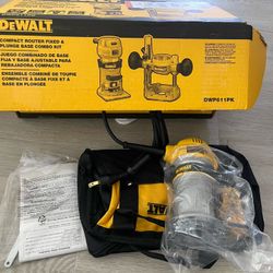 DEWALT DWP611 1.25 HP Max Torque Compact Router w/ Tool Bag New