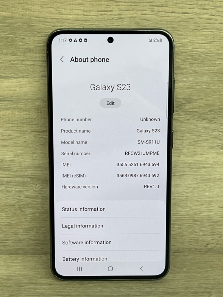 Samsung Galaxy S23 128GB T-Mobile/Unlocked Cellphone (PO1020033) - Very Good Condition