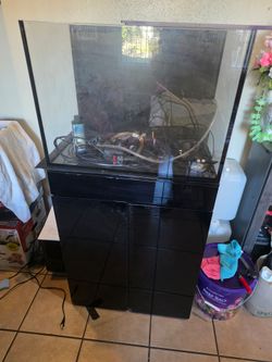 45 gallon AIO JBJ rimless tank with accessories