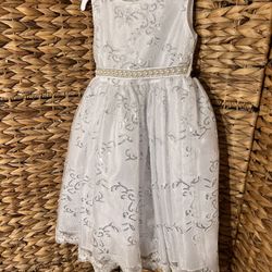 Beautiful White Couture  Toddler Dressy
