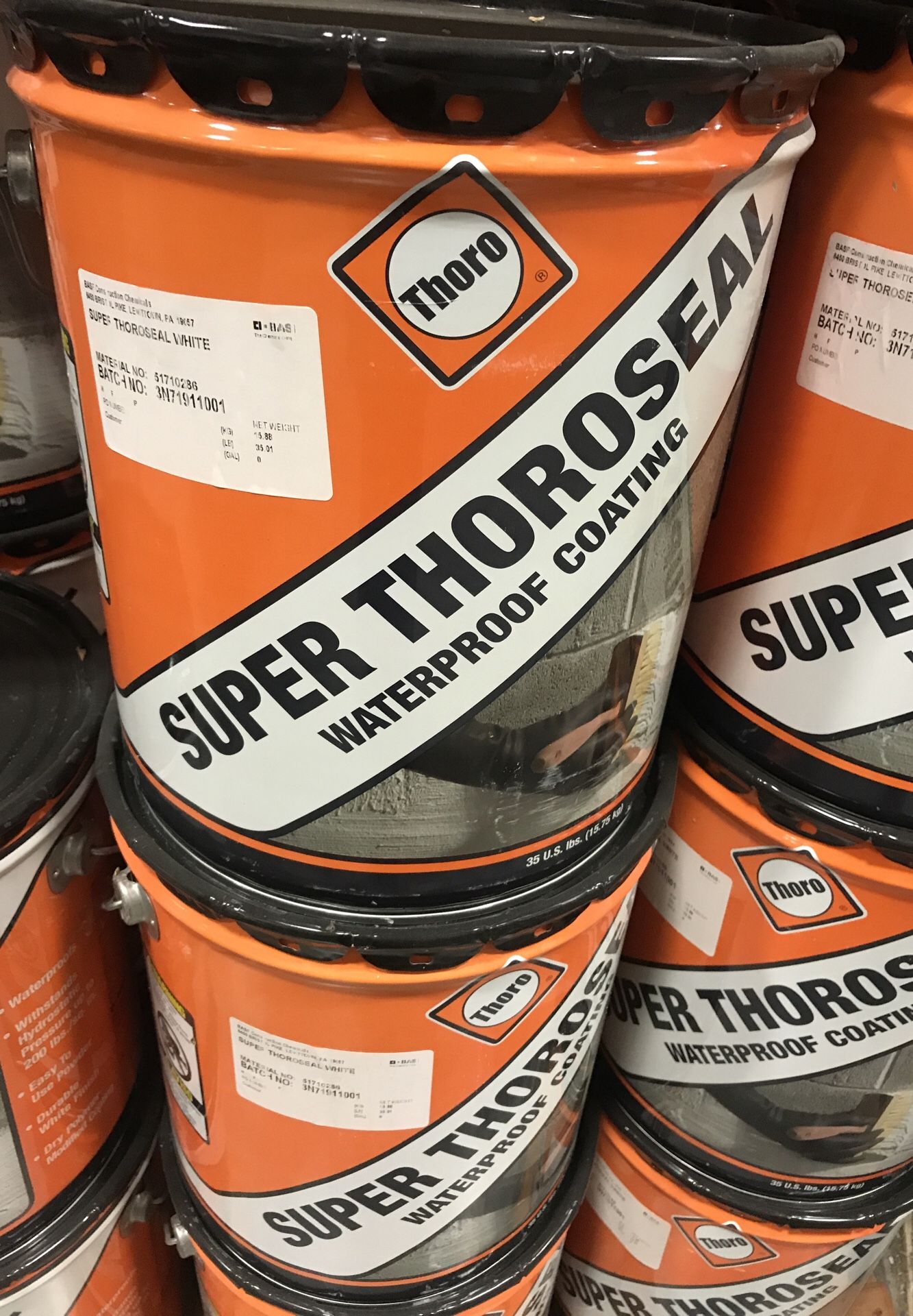 Thorp super thoroseal waterproof coating white