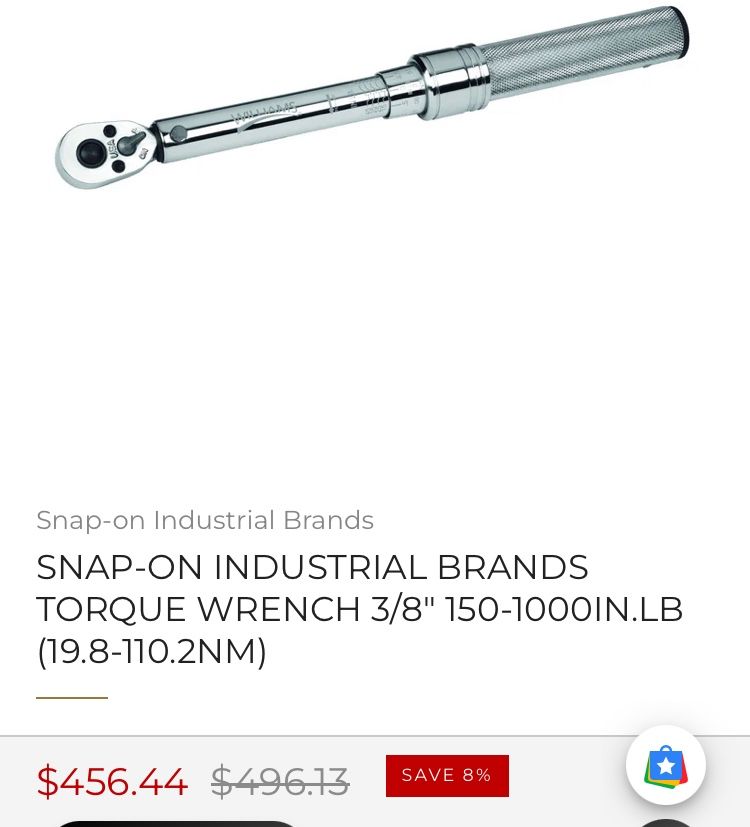Torque Wrench - Snap On  Click Type 