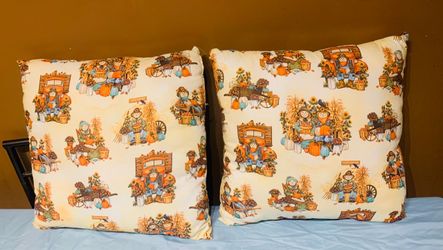 Fall Harvest Throw Pillows Set of 2