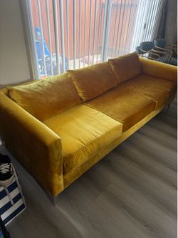 Urban Outfitters Chamberlin Velvet Sofa