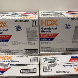 HDX germicidal bleach box 2 bottles 121oz each 