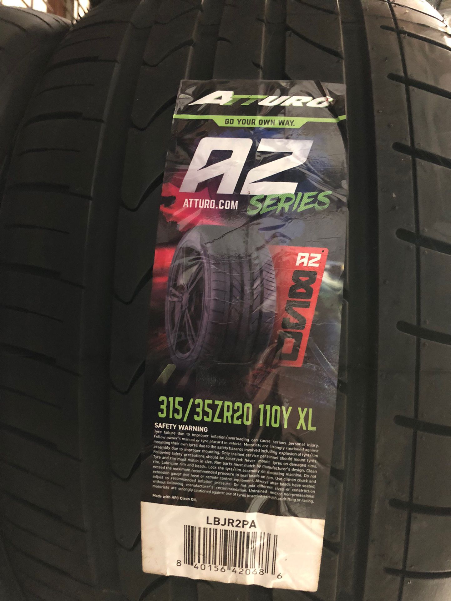 Brand New Tires (1) Atturo AZ850 (315/35R20XL) (Single) ($159)