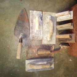Concrete Hand Tools And Steel Box