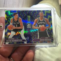 Victor Wembayana &David Robinson Blue Optical Illusion