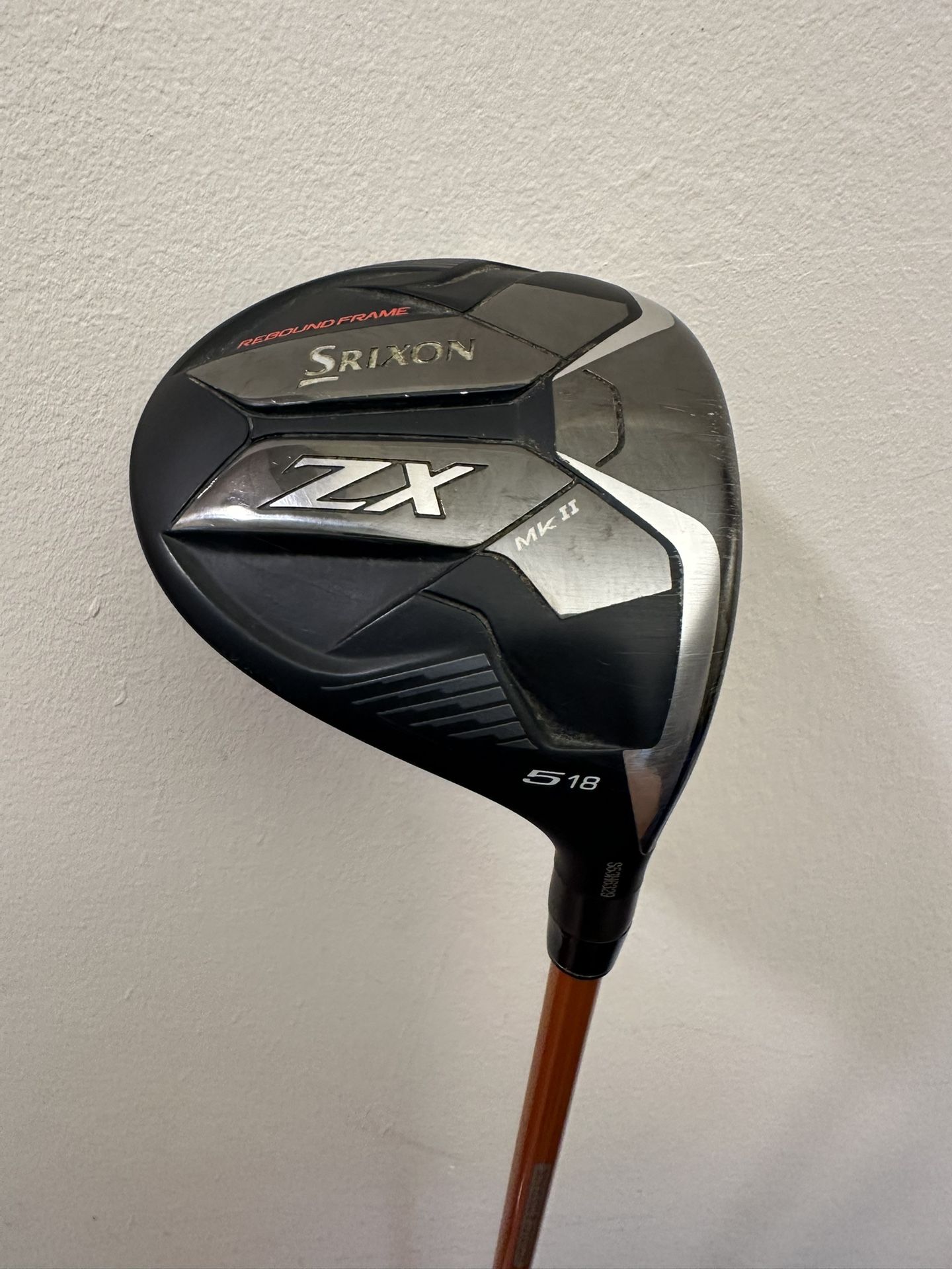 Srixon ZX MK II 5 Wood 18* X-Stiff Flex Graphite Design Tour AD DI 7X Shaft