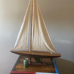 Wooden Sailboat 