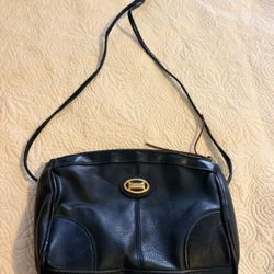 Jennifer Moore Vintage Black Leather Crossbody
