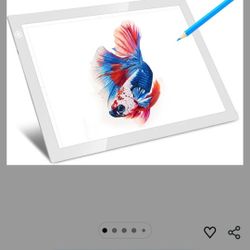 LitEnergy Portable A4 LED Copy Board Light Tracing Box, Silver Ultra-Thin 