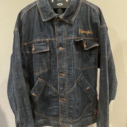 Platinum FUBU blue denim Jacket  Fat Albert 