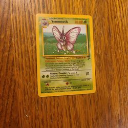 1995 Venomoth Pokemon Card Ultra Rare Trading Cards Excellent Condition

