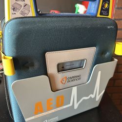 Exercise Equipment, AED (needs battery soon), jump rope holder, mits, Kick Shield, etc.