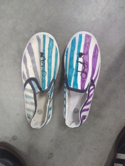 Painted shoes