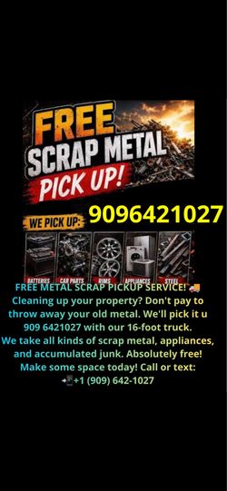 Scrap metal!! For free!{}%¥’v
