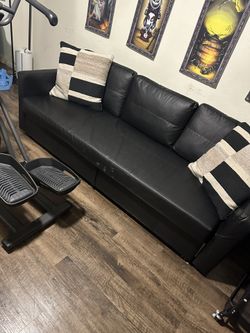 Soft Leather Couch Pull Out Bed