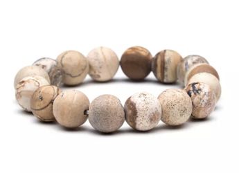 Men Natural Stone Prayer Bracelet! Get yours today!