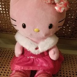 Build A Bear Hello Kitty Pink Red White $45