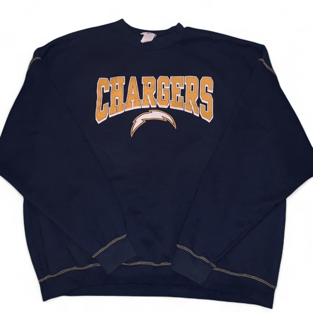 Vintage NFL San Diego Chargers Comfy Navy Blue Sweater - Size Large 🌟   #sandiego #chargers #sandiegochargers #NFL #vintagenfl   psychedelic bandtee 